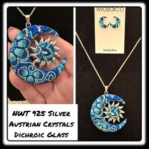NWT Mosaico Austrian Crystal necklace & earrings 💕💕 new line! 💕💕 Sun & M…